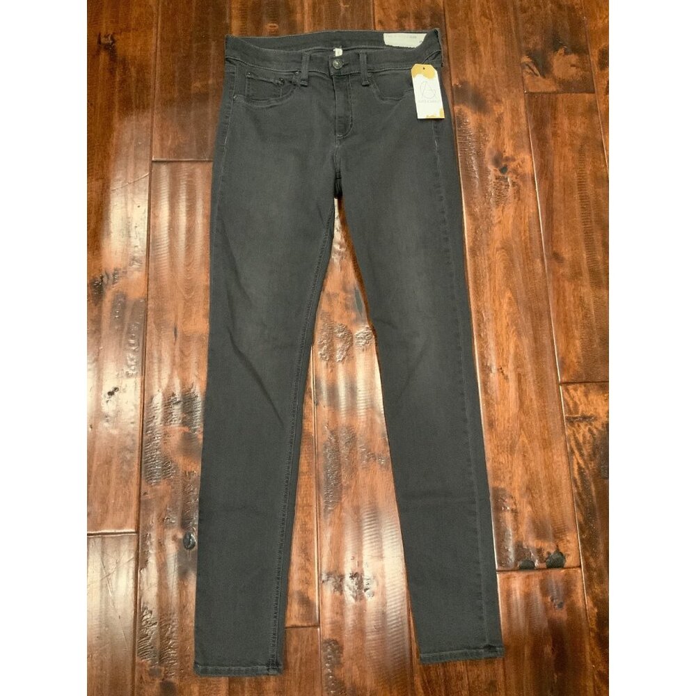 Rag & Bone Charcoal Gray Legging Skinny Denim Jeans, Size 30